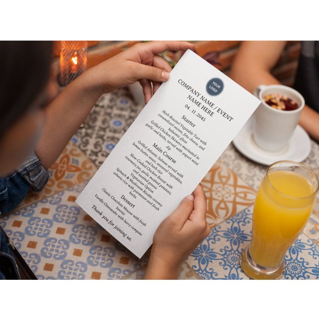 Speisekarte für formelle Abendessen oder geschäftl Menükarte (Von Creator hochgeladen)