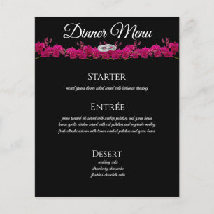 Speisekarte für Hochzeiten und Abendessen - Fuchsi