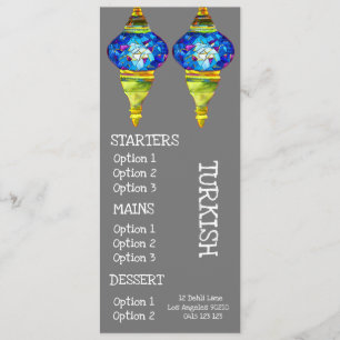 Speisekarte Menükarte