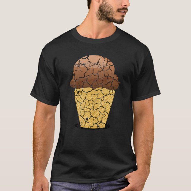 Speisekochen Feinschmecker Eiscreme Kone gestört 1 T-Shirt (Vorderseite)