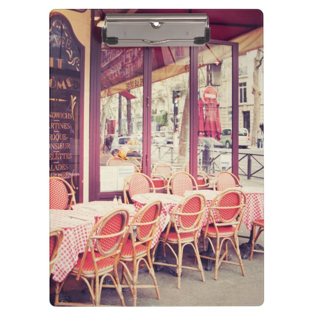 Speisen im Paris-Al-Fresko Klemmbrett (Vorderseite)