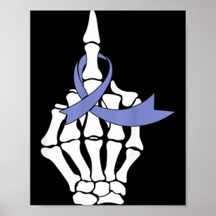 Speiseröhrenkrebs Mittelfinger Immergrün-Band Poster