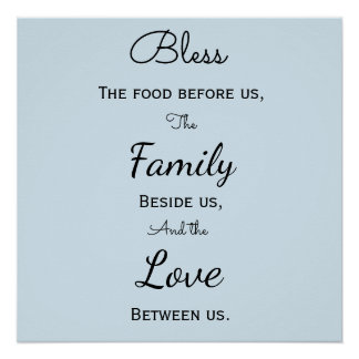 Speisesaal Gebet Poster