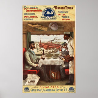 Speisewagen von Pullman Poster