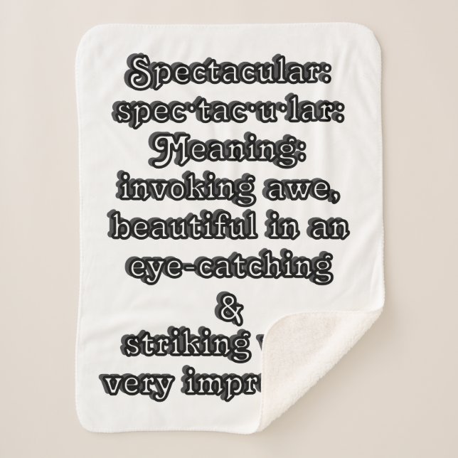 Spektakulär: Definition ・ tac ・ ・ Sherpadecke (Vorderseite)