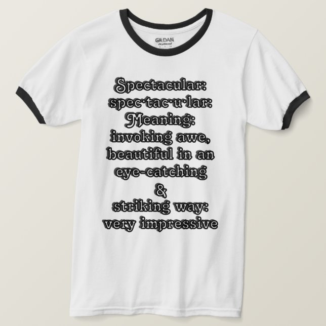 Spektakulär: Definition ・ tac ・ ・ T-Shirt (Design vorne)
