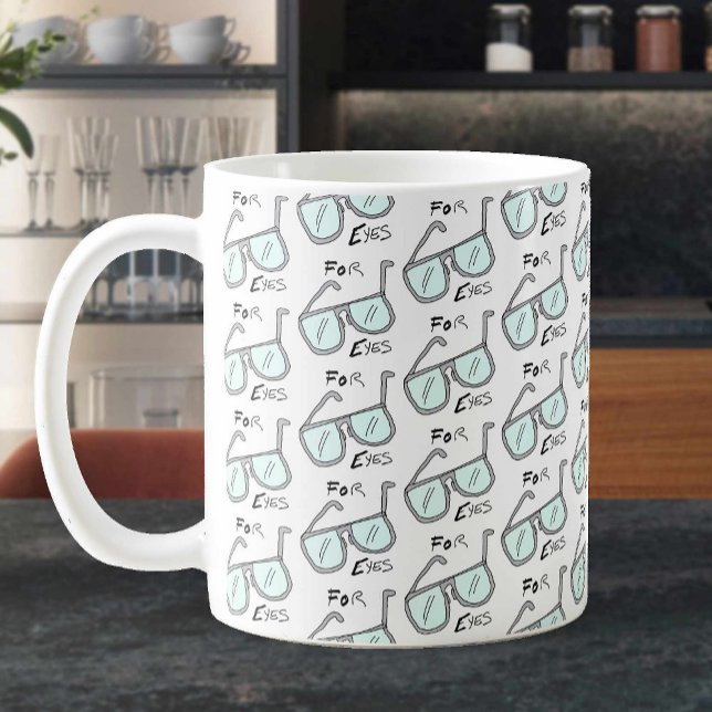Spektakulär ist das Musterdesign. Optiker Kaffeetasse (Von Creator hochgeladen)