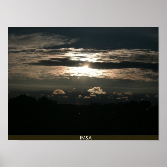 Spektakuläre Dusk Sky Poster (Vorne)