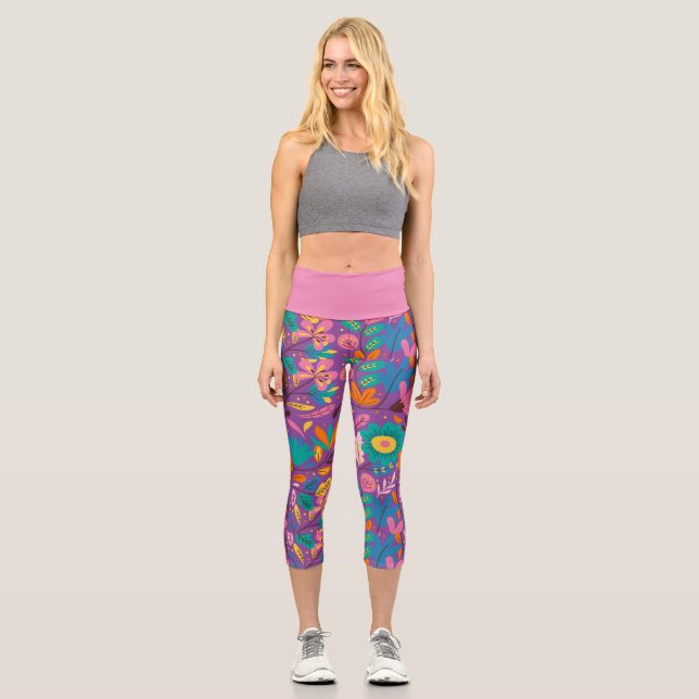 Spektakuläre Exotik Capri Leggings (Vorderseite)