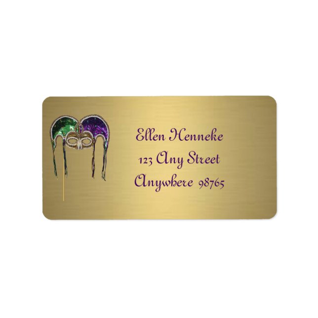 Spektakuläre Feier Adressaufkleber (Vorne)