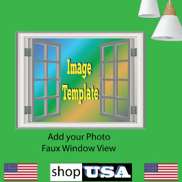 Spektakuläre Fensteransicht Schöne Phantastische L Poster