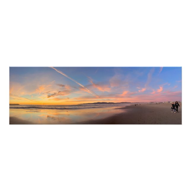 Spektakuläre Goldene Stunde Sonnenuntergang - Veni Fotodruck (Vorne)