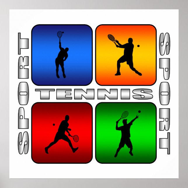 Spektakuläre Tennis (männlich) Poster (Vorne)