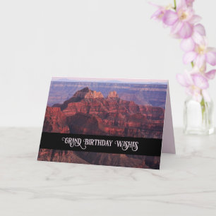 Spektakulärer Grand Canyon Natur Birthday Wish Karte