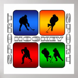 Spektakulärer Hockey Poster