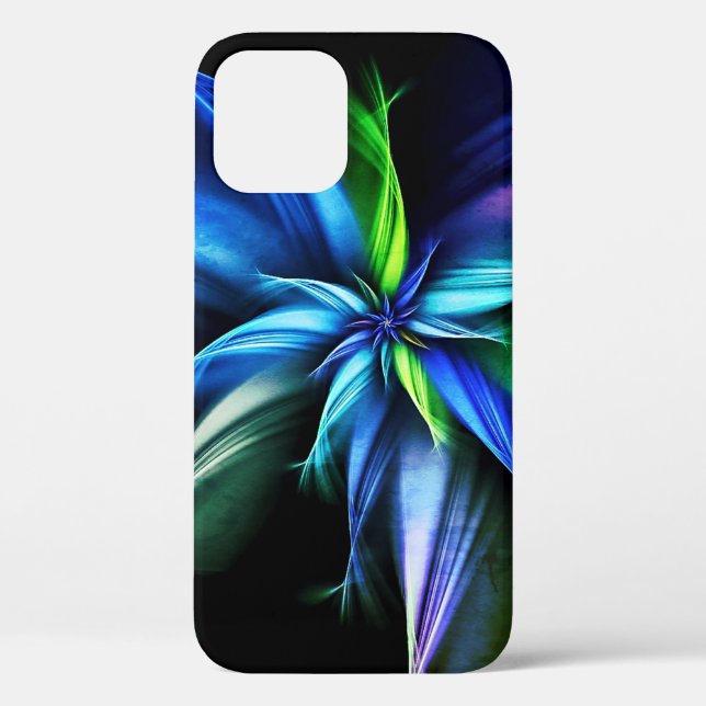 Spektakuläres blumengeschmücktes Fraktal Case-Mate iPhone Hülle (Rückseite)