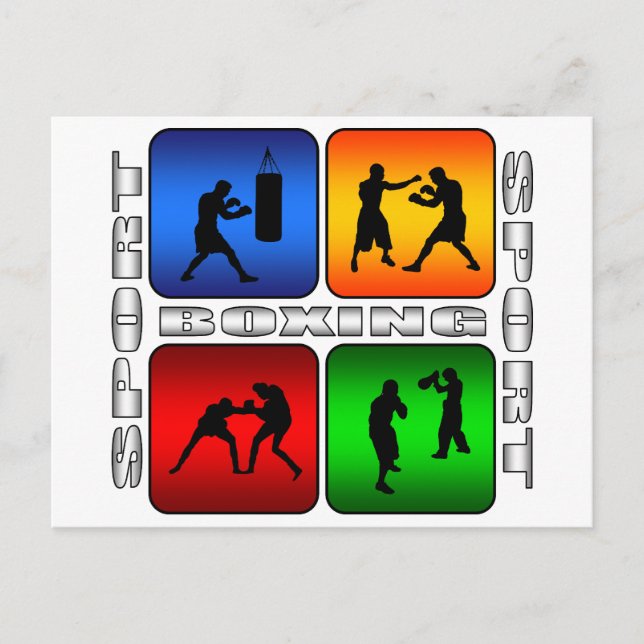 Spektakuläres Boxing Postkarte (Vorderseite)