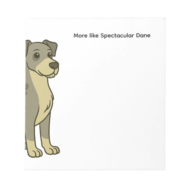 Spektakuläres Dane-Notizblock Notizblock (Vorderseite)