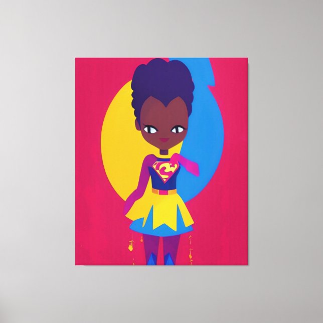 Spektakuläres Gal Shawnna Vector Colorful Leinwanddruck (Vorderseite)