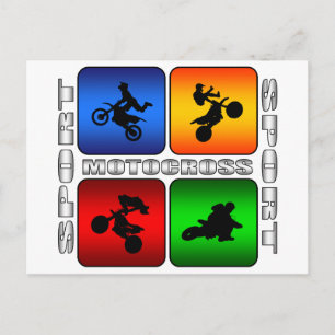 Spektakuläres Motocross Postkarte