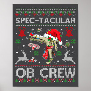 Spektakuläres Ob Crew Speculum Hässlicher Xmas Pul Poster