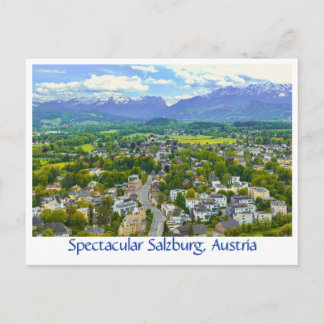 SPEKTAKULÄRES SALZBURG, ÖSTERREICH POSTKARTE