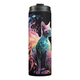 Spektrale, holografische Katze: Ein Prisma der Ele Thermosbecher