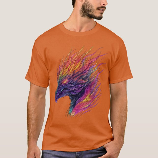 Spektralflammdrache T-Shirt (Vorderseite)