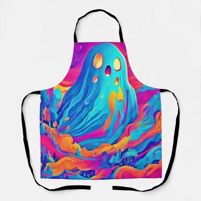 Spektralgeister Halloween Art Schürze (Vorderseite)