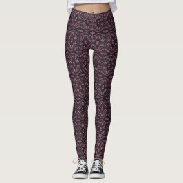 Spektroskopisches Schwarz Rosa Abstrakte Gouache K Leggings