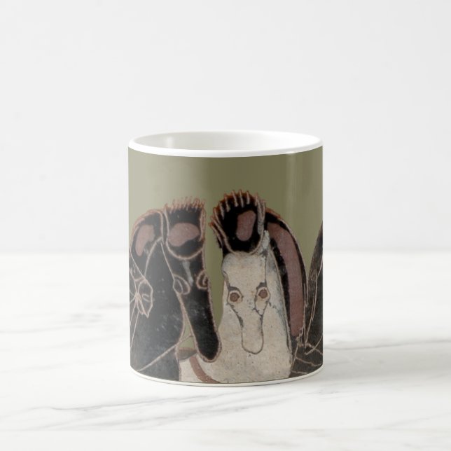 Spektrum - altgriechische Chariotpferde Kaffeetasse (Mittel)
