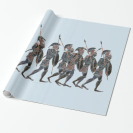 Spektrum altgriechische Hoplites in Bewegung Geschenkpapier