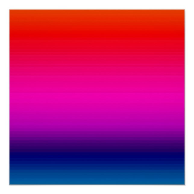 Spektrum der horizontalen Farben 20x20 Poster (Vorderseite)