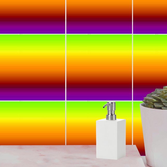 Spektrum der horizontalen Farben -3 Fliese (Spectrum of Horizontal Colors -3 Ceramic Tile)