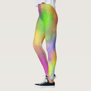 Spektrum der rosa Farbblätter Leggings