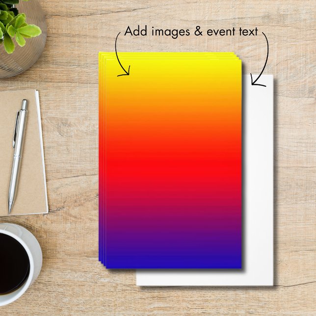 Spektrum horizontaler Farben -1 Flyer (Spectrum of Horizontal Colors -1 Flyer)