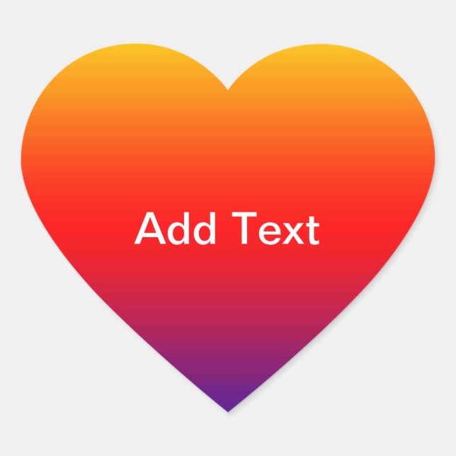 Spektrum horizontaler Farben -1 Herz-Aufkleber (Vorderseite)