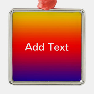 Spektrum horizontaler Farben -1 Silbernes Ornament