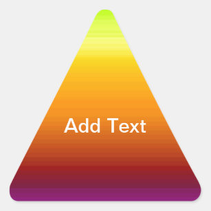 Spektrum horizontaler Farben -3 Dreieckiger Aufkleber