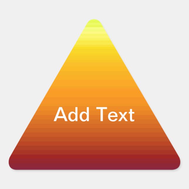 Spektrum horizontaler Farben -3 Dreieckiger Aufkleber (Vorderseite)