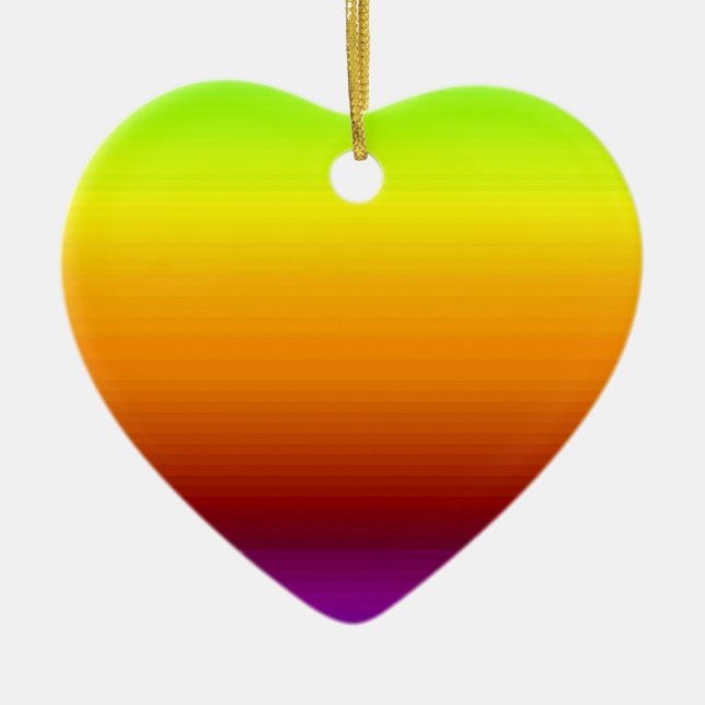 Spektrum horizontaler Farben -3 Keramikornament (Vorne)