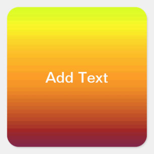 Spektrum horizontaler Farben -3 Quadratischer Aufkleber