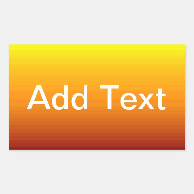 Spektrum horizontaler Farben -3 Rechteckiger Aufkleber (Vorderseite)