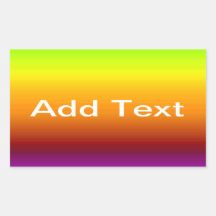 Spektrum horizontaler Farben -3 Rechteckiger Aufkleber