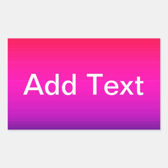 Spektrum horizontaler Farben - 4 Rechteckiger Aufkleber (Vorderseite)