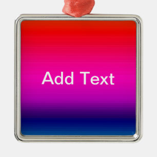 Spektrum horizontaler Farben - 4 Silbernes Ornament