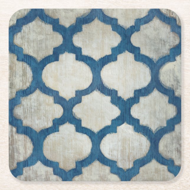 Spektrum-Symmetrie II Rechteckiger Pappuntersetzer (Vorderseite)