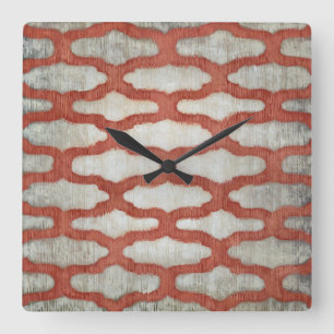 Spektrum-Symmetrie VI Quadratische Wanduhr