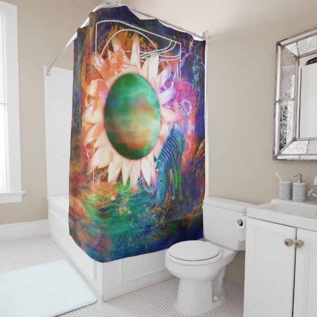 SPEKTRUMPERSPEKTIVE ZEBRA DUSCHVORHANG (Beispiel)