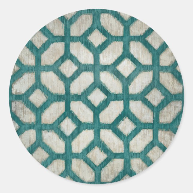 Spektrumssymmetrie IX Runder Aufkleber (Vorderseite)